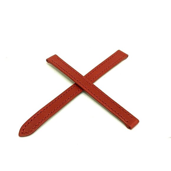 Cartier Women's Watch Replacement Band Red Leather Strap 9.5mm KD33IAPL - Picture 1 of 7